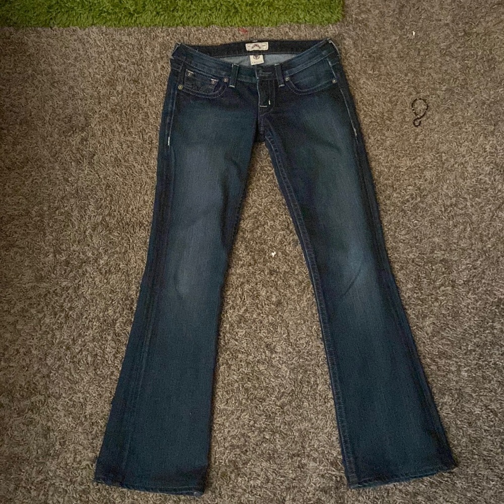 Low Rise Blue Jeans